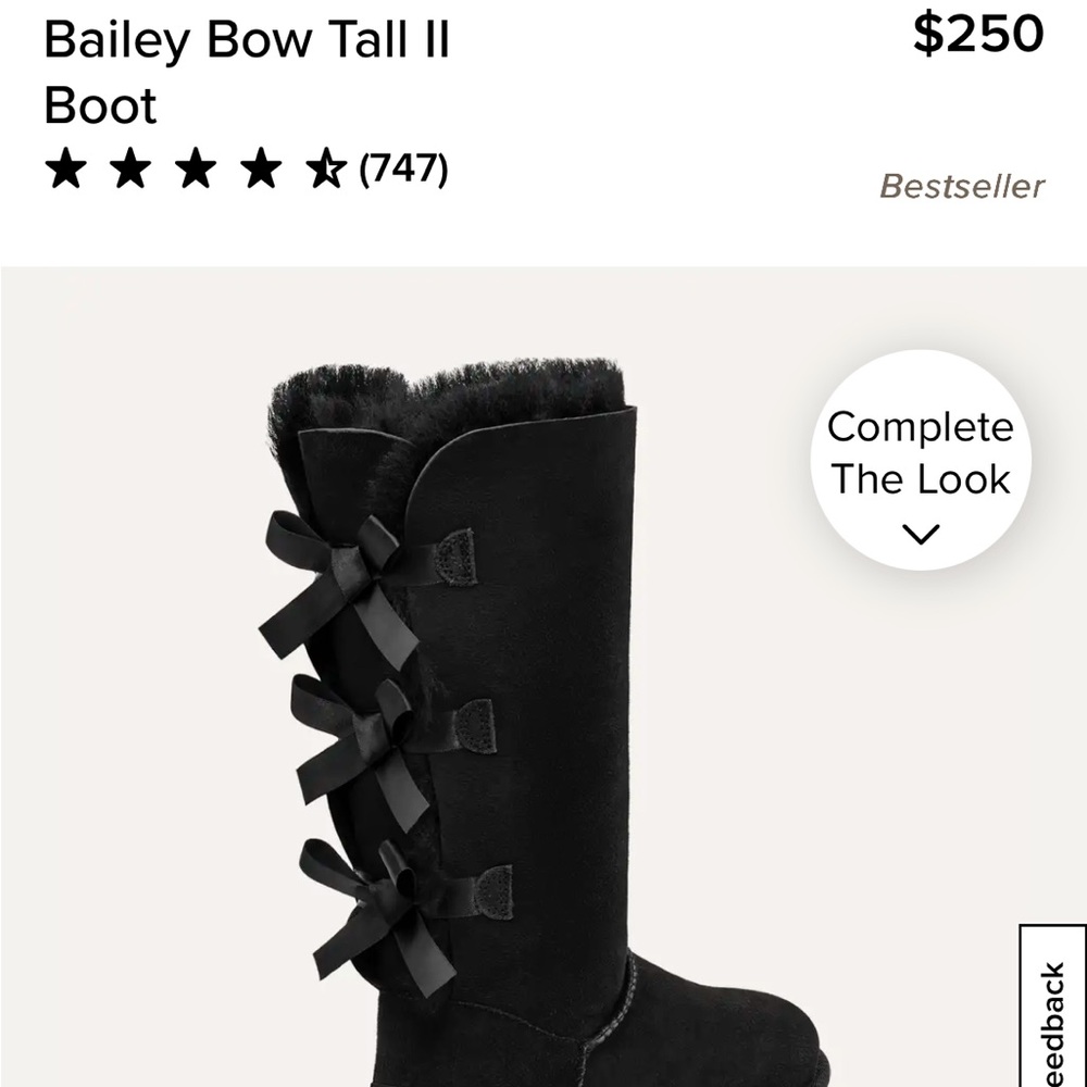 UGG Black Sole Boots